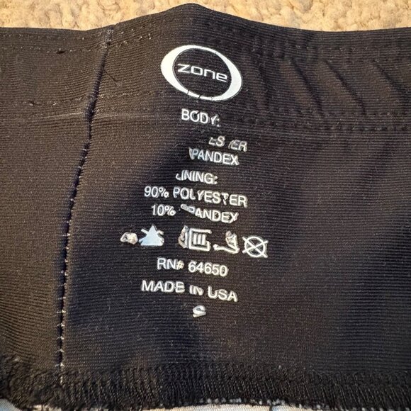 OZone Gymnastics Small Black Leggings With Mesh Panels - Picture 2 of 3